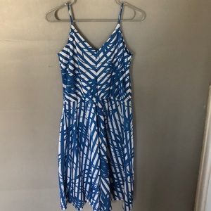 Vintage Blue and white patterned dress